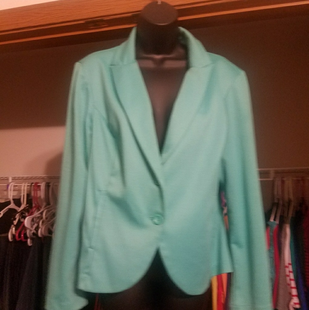 Teal blazer